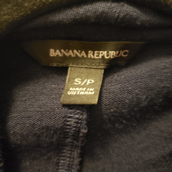 Banana Republic Navy Blue Waterfall Open Front Cardigan, Size S - Picture 2 of 4